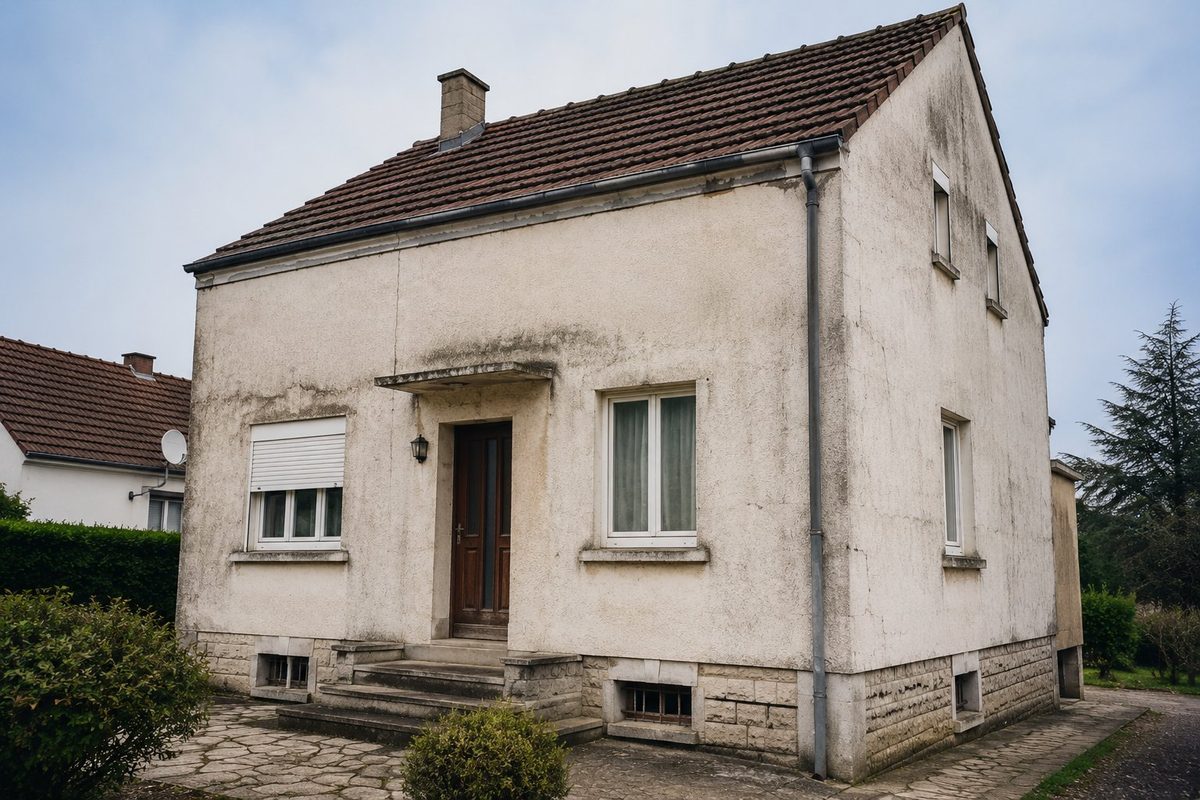 Façade avant isolation